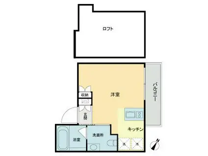ARTEMIS MINAMI AZABU(ワンルーム/3階)の間取り写真