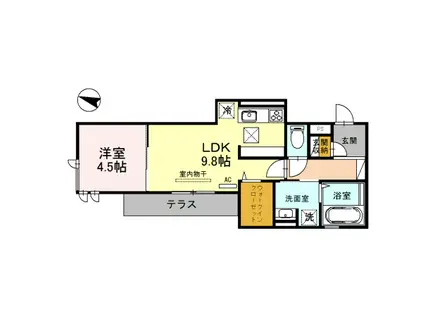 STORCH BURG(1LDK/1階)の間取り写真