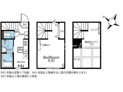 ハーミッドクラブハウス田園調布(1DK/1階)の間取り写真