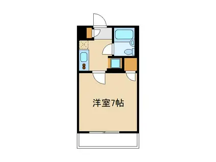 エスポアールケーワイ(ワンルーム/2階)の間取り写真