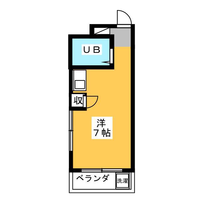 アーデンヴァリィー(ワンルーム/3階)の間取り写真