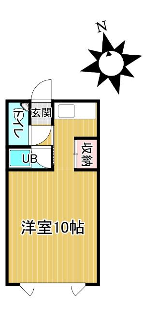北5メゾン(ワンルーム/2階)の間取り写真