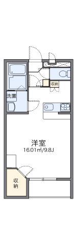 レオパレス島之内(1K/3階)の間取り写真