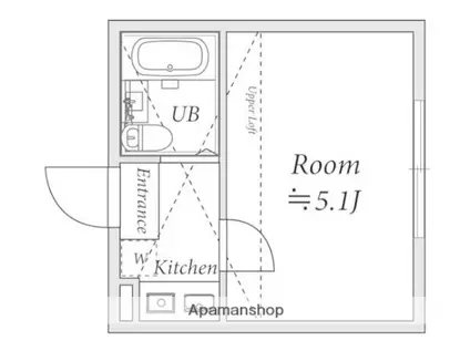 カーサプリマベーラ(1K/1階)の間取り写真