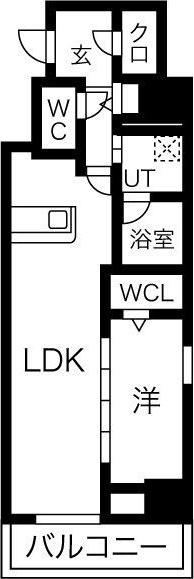 アーバンパーク日吉(1LDK/4階)の間取り写真