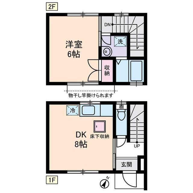 メゾンモネ(1DK/1階)の間取り写真