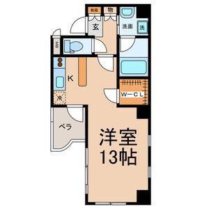 セレス大須(ワンルーム/6階)の間取り写真