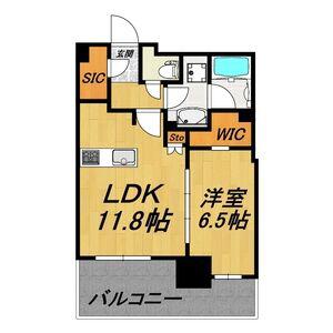 ザ・ファインタワー名古屋今池(1LDK/4階)の間取り写真