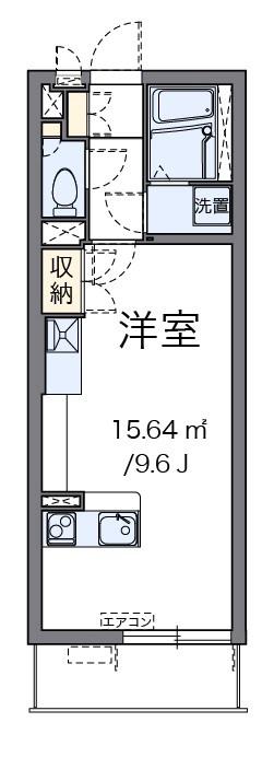 パークヒルズ妙蓮寺(ワンルーム/3階)の間取り写真