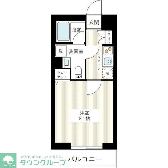AZEST新桜台(1K/2階)の間取り写真