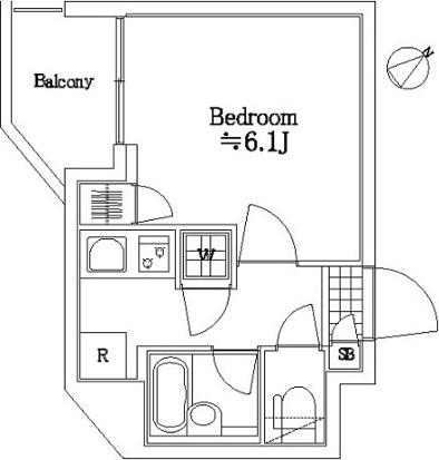 パレステュディオ大塚(1K/6階)の間取り写真