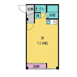コーポイーストK(ワンルーム/3階)の間取り写真