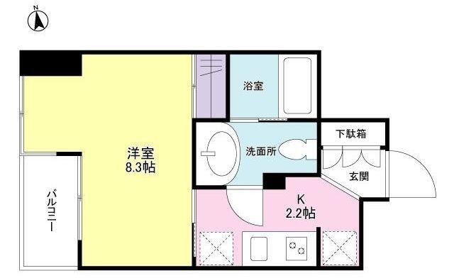 プロスペクト荻窪(1K/2階)の間取り写真