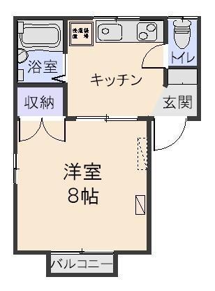 エクセルカウボーイ(1K/1階)の間取り写真
