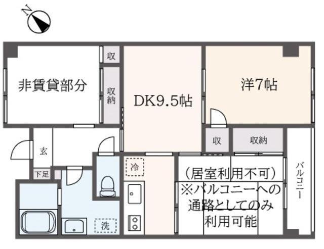 WING(3DK/3階)の間取り写真