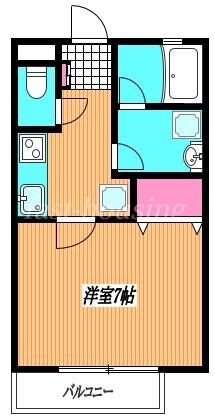 CHAMOMILE(1K/1階)の間取り写真