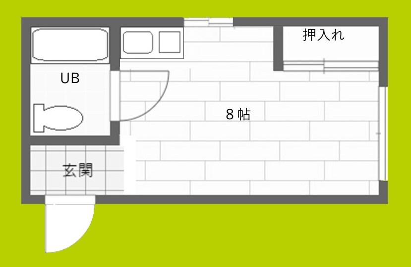 第二常盤館(ワンルーム/4階)の間取り写真