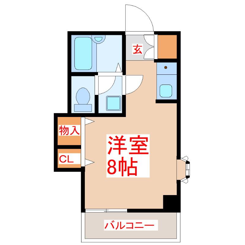コーヨービル(ワンルーム/4階)の間取り写真