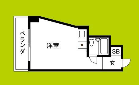 相川有明ハイツ(ワンルーム/5階)の間取り写真