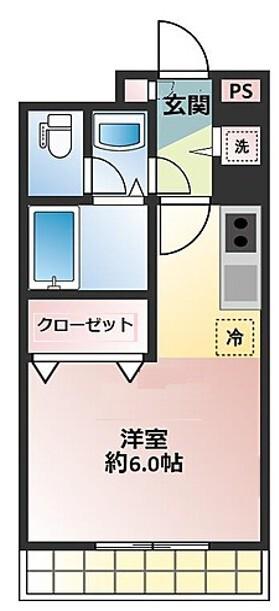 エクセルハイツIV-若葉町1丁目-(1K/1階)の間取り写真