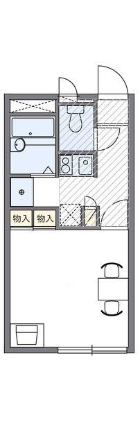 レオパレスさくらII(1K/1階)の間取り写真