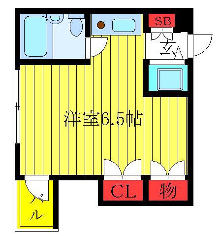 MKマンション(ワンルーム/1階)の間取り写真