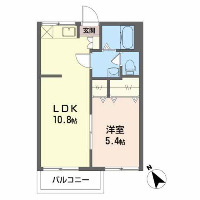 コーポ・サトウ(1LDK/2階)の間取り写真