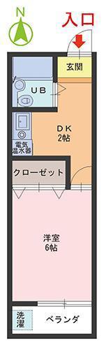 オルレアン・K(1DK/3階)の間取り写真