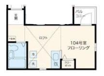 ロッソ池上A(ワンルーム/1階)の間取り写真