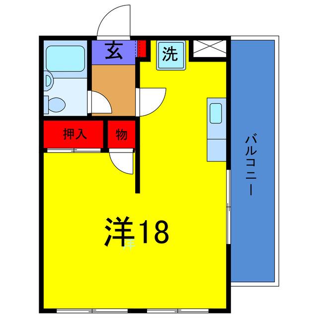コーセーレジデンス(ワンルーム/3階)の間取り写真