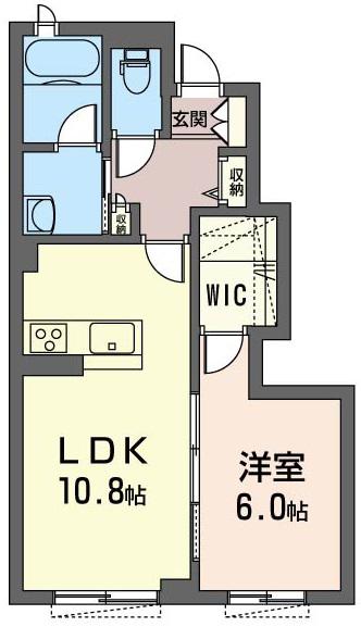 サンライズ(1LDK/1階)の間取り写真