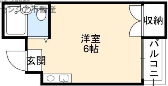 ザ・プラザ(ワンルーム/4階)の間取り写真