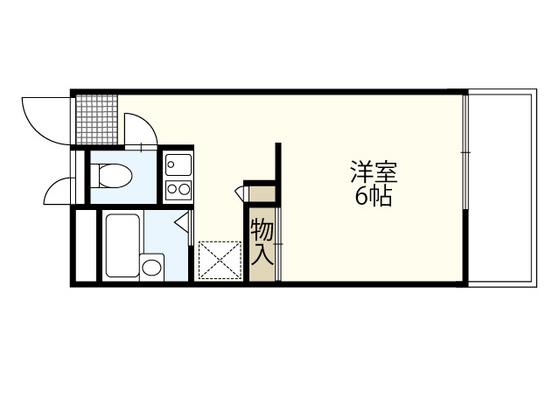 レオパレスエスポワール(1K/3階)の間取り写真