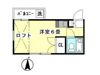 ジュネス椎名町(ワンルーム/2階)の間取り写真