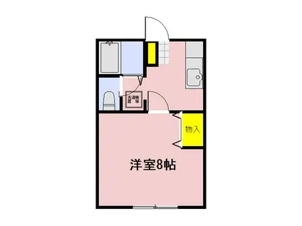 グランメール太平寺(1K/2階)の間取り写真