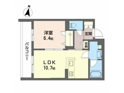 JS HOUSE(1LDK/3階)の間取り写真