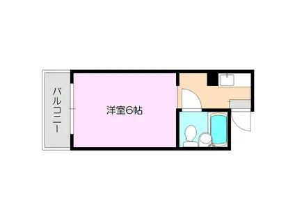 淡路エンビィハイツ(ワンルーム/6階)の間取り写真