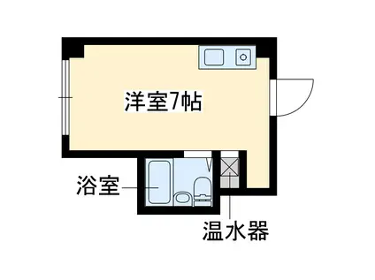 昭和グランドハイツ西三国(ワンルーム/6階)の間取り写真