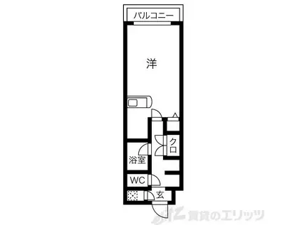 ステュディオ・パレ(1K/10階)の間取り写真