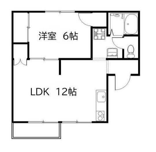 ハイムデパウゼ(1LDK/1階)の間取り写真