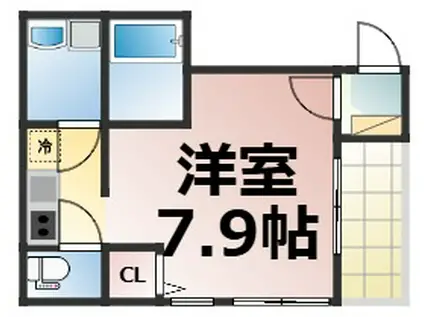 コンフォートハウスMIO(1K/1階)の間取り写真