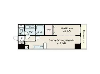 フォレシティ新栄(1LDK/2階)の間取り写真