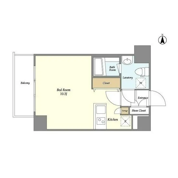 BPRレジデンス清澄白河 4階階 間取り