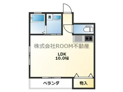 スペースVII(ワンルーム/1階)の間取り写真