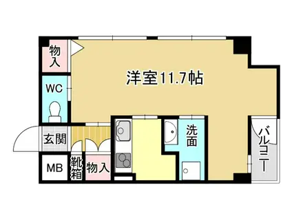 YOSOZAEMON(1K/2階)の間取り写真