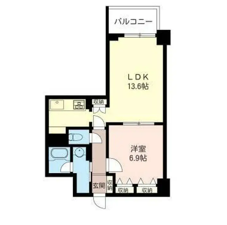 イリップス船堀 5階階 間取り