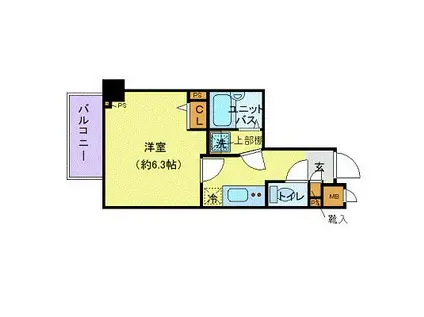 フェニックス池袋弐番館(1K/5階)の間取り写真