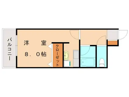 シェリール片野通(ワンルーム/3階)の間取り写真