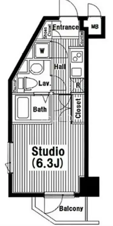 グランド・ガーラ南麻布 9階階 間取り