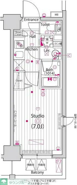 ガーラ・ステーション横濱大通り公園 3階階 間取り